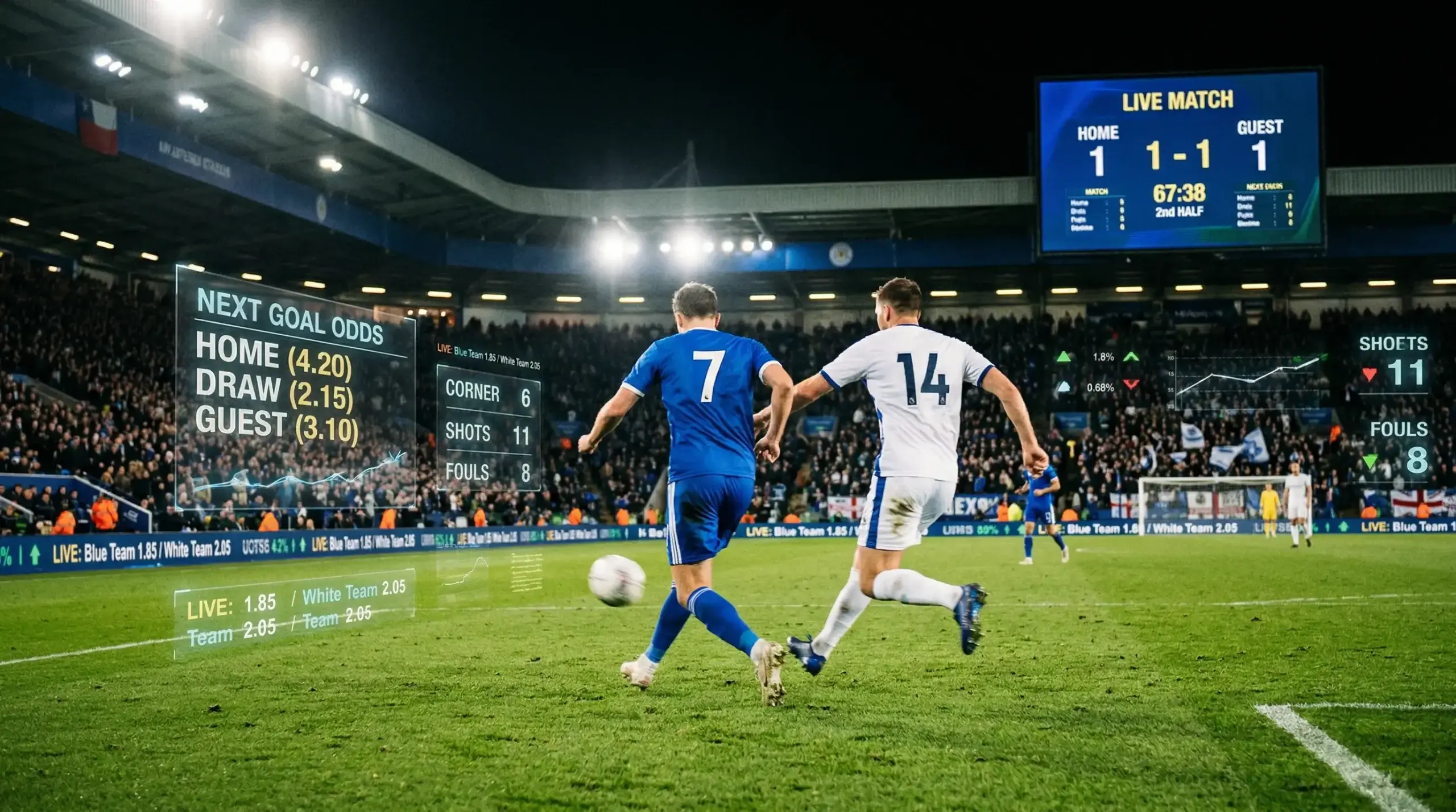 Živé sázení na mistrovství světa ve fotbale 2026 s ukázkou kurzů měnících se v reálném čase