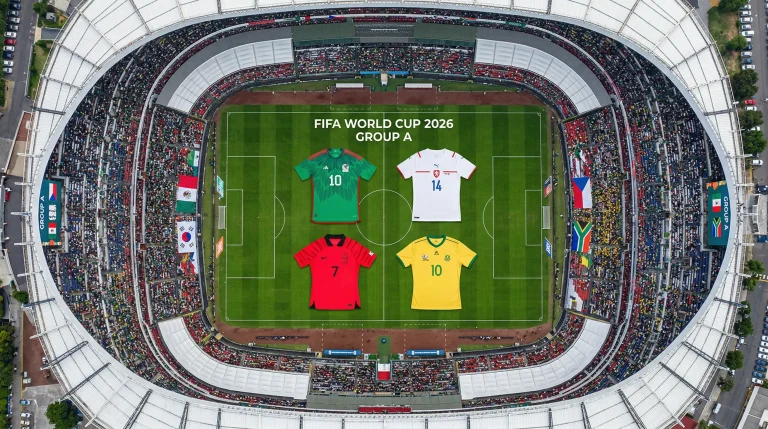 Skupina A na mistrovství světa 2026 s českou reprezentací, Mexikem, Jižní Koreou a Jižní Afrikou