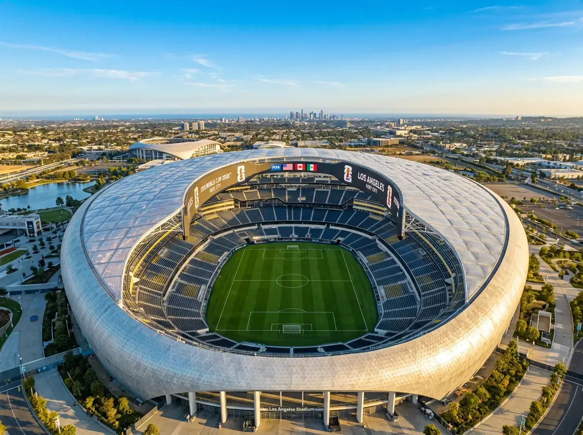 Moderní fotbalový stadion v USA připravený na mistrovství světa 2026